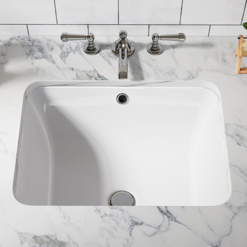 Ceramic undermount bathroom - undermount,