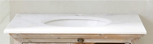 High quality white marble top