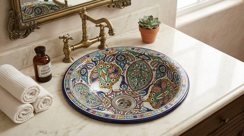 Moroccan sink vessel bowl - moroccan, wash