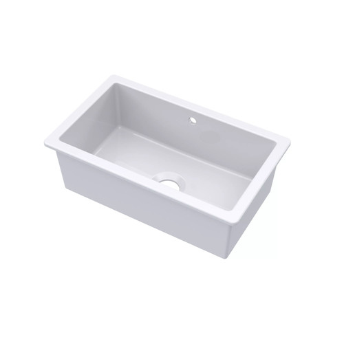 Fireclay single bowl square - fireclay,